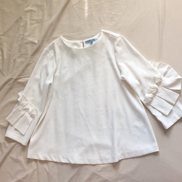 Antonio Melani Ruffle Sleeve Blouse, XS - Picture 5 of 9